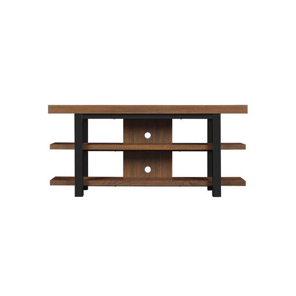 Bell'O Timbercroft TV Stand for 65 in. TVs in Saddleback Brown Oak