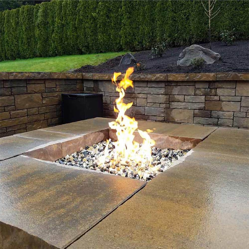 Arctic Ice 1/4 Inch Decorative Fire Glass, 10 lbs