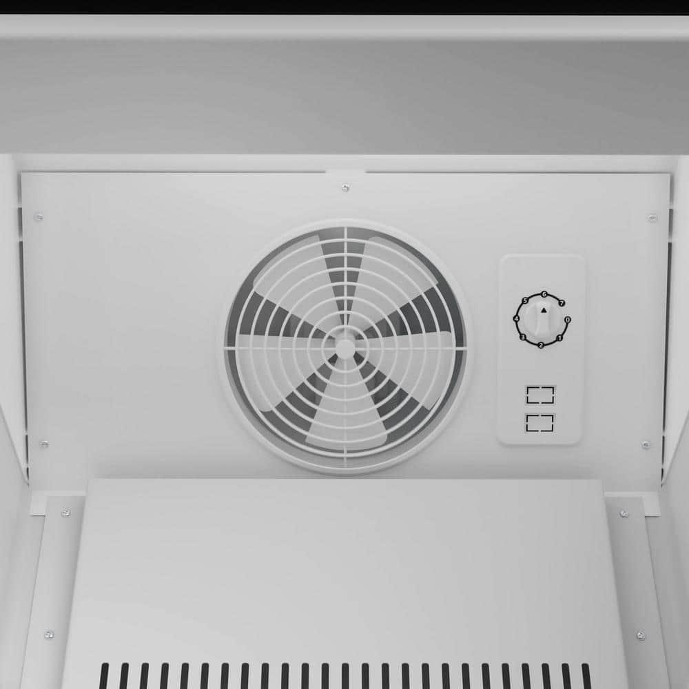 Black 6 Cu. Ft. Glass Door Commercial Display Refrigerator