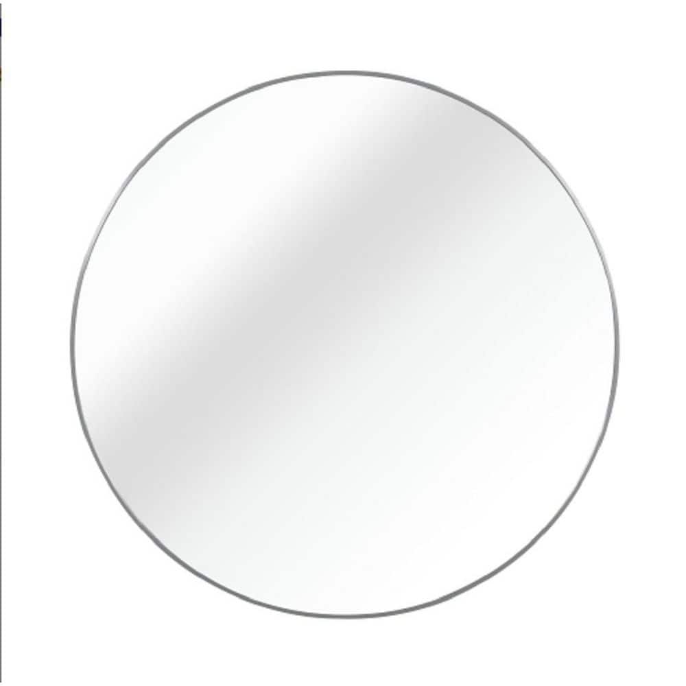 42 in. W x 42 in. Round Aluminum Frame Wall-Mounted Bathroom Vanity Mirror, Silver price history on PriceWatchPro