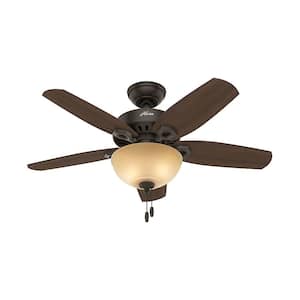 Builder Small Room 42 in. Indoor New Bronze Bowl Ceiling Fan with Light Kit