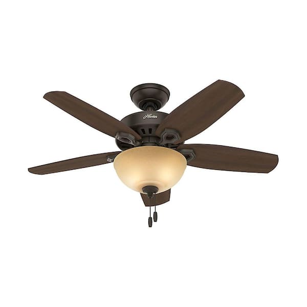 Builder Small Room 42 in. Indoor New Bronze Bowl Ceiling Fan with Light Kit