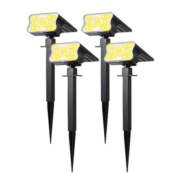 Outdoor Solar Lights (Warm White, 4-Pack) L0F2FZRSLH - The Home Depot