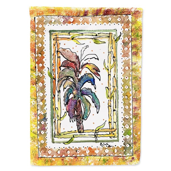 11 in. x 15-1/2 in. Polyester Palm Tree 2-Sided 2-Ply Garden Flag