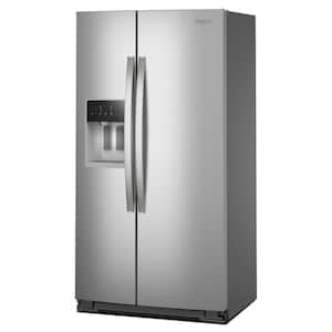 36 in. 20.55 cu ft. Counter Depth Side-by-Side Refrigerator in Fingerprint Resistant Stainless Steel with TruCool System