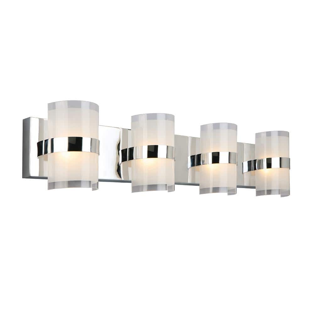 Haswell 32-Watt Polished Chrome Integrated LED Bath Light price history on PriceWatchPro
