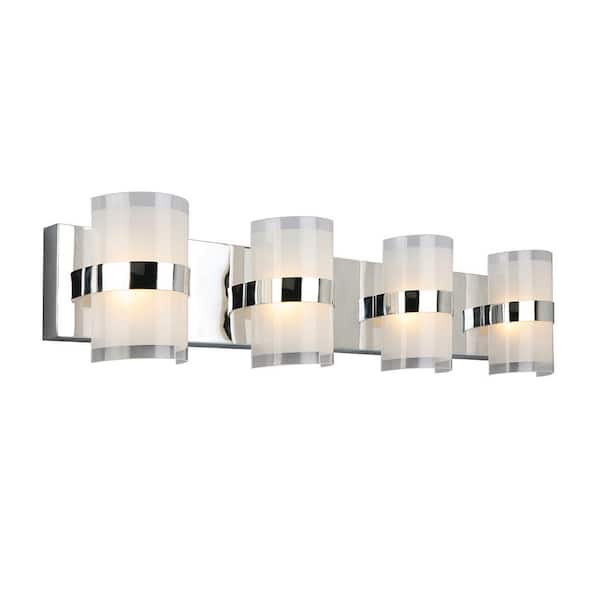 Design House Haswell 32-Watt Polished Chrome Integrated LED Bath Light