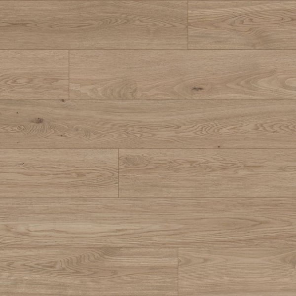 Noon Hickory 7.7 in. W x 48 in. L Super Waterproof Hybrid Resilient Flooring (20.56 sq. ft. /Case)