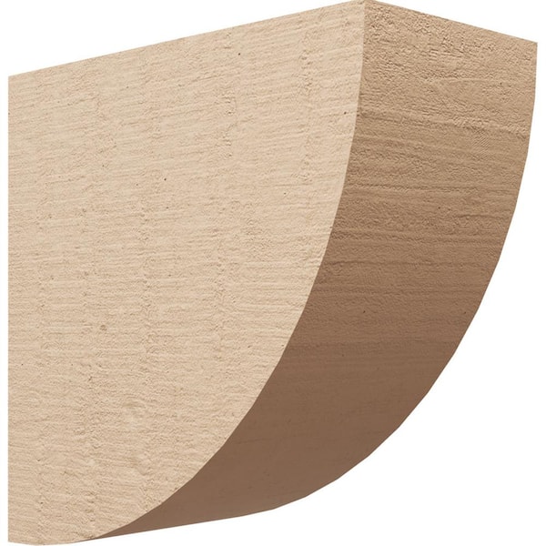 Ekena Millwork 8-in. x 16-in. x 16-in. Series 1 Classic Durham Rough Cedar Woodgrain Timberthane Polyurethane Corbel, Primed Tan