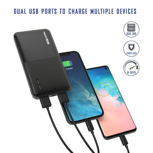 Universal Travel Adapter – Dual USB-A and USB-C Ports – Tzumi®