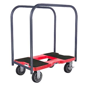 1,500 lbs. Capacity All-Terrain Professional E-Track Panel Cart Dolly in Red