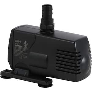 Eco 264 290 GPH 120V Fixed Flow Water Pump for Submersible Application Hydroponic Gardening,Ponds,Aquariums or Fountains