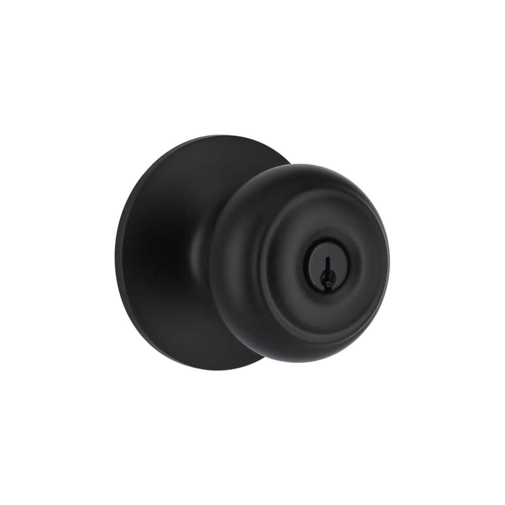 Hartford Matte Black Keyed Entry Door Knob