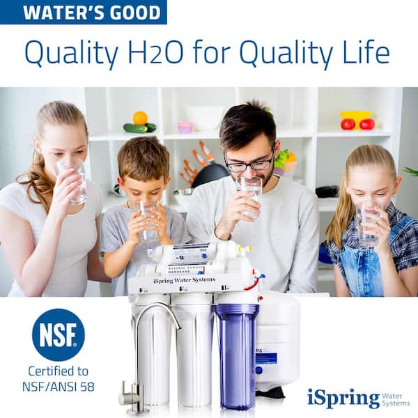 ISPRING RCC7 5-Stage Under Sink Reverse Osmosis Drinking Water