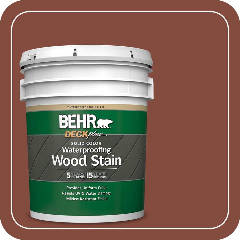 BEHR DECKplus 5 gal. #S160-7 Red Chipotle Solid Color