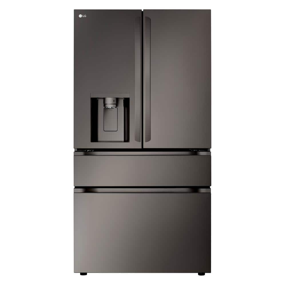 Black Stainless Steel Smart French Door Refrigerator with Ice Maker