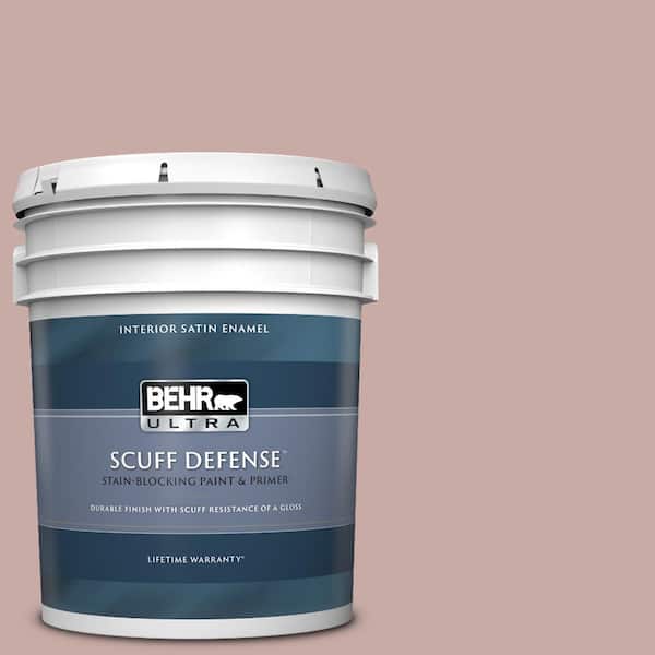 BEHR ULTRA 5 gal. #700A-3 Pottery Clay Extra Durable Satin Enamel Interior Paint & Primer