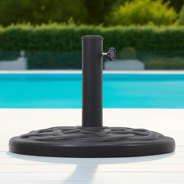 Maypex 26 lbs. Heavy-Duty Patio Umbrella Base in Black