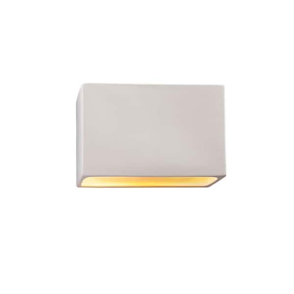 Justice Design Ambiance 1-Light Bisque Ceramic Wall Sconce