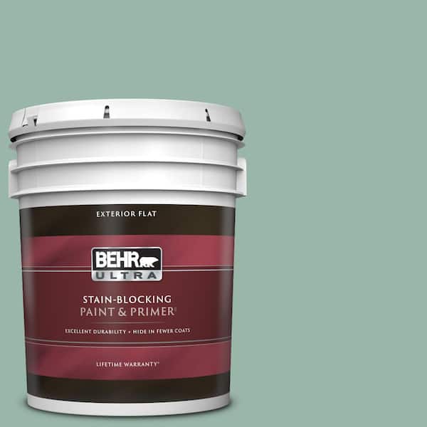 BEHR ULTRA 5 gal. #S420-3 Nile River Flat Exterior Paint & Primer