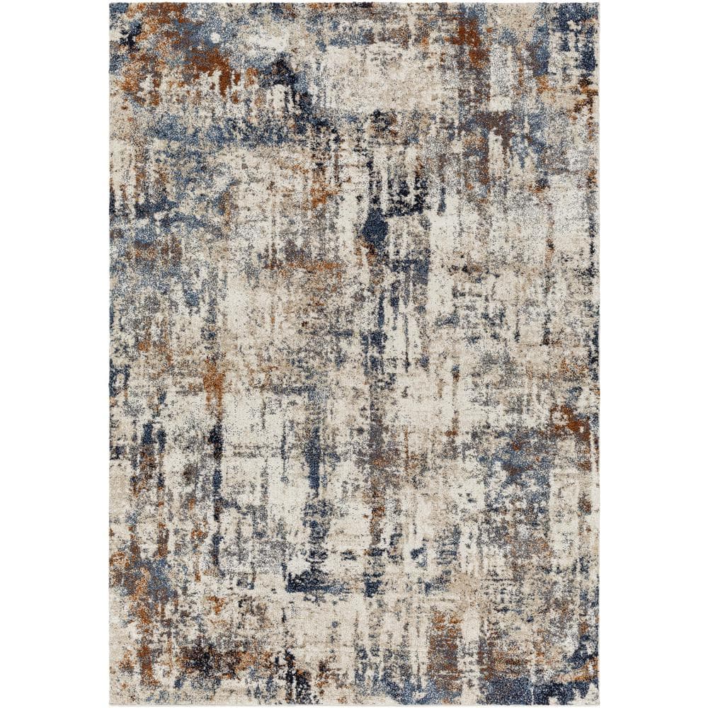 Aldo Blue Abstract 4 ft. x 6 ft. Indoor Area Rug price history on PriceWatchPro