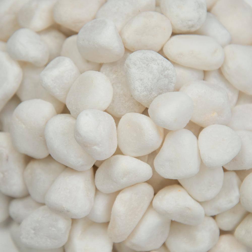 Himalaya White Marble 0.5 cu. ft. Natural Pebbles
