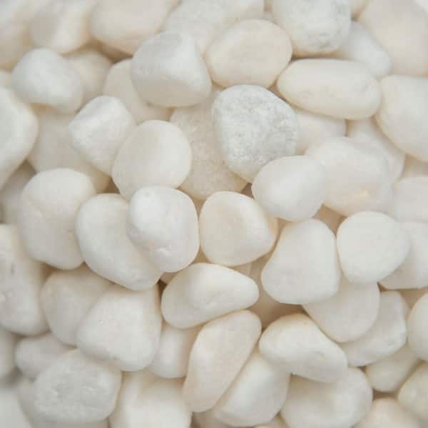 Himalaya White 0.5 cu. ft. per Bag (0.25 in. to 0.75 in.) Bagged Landscape Pebbles (1 Bag/0.5 cu. ft.)