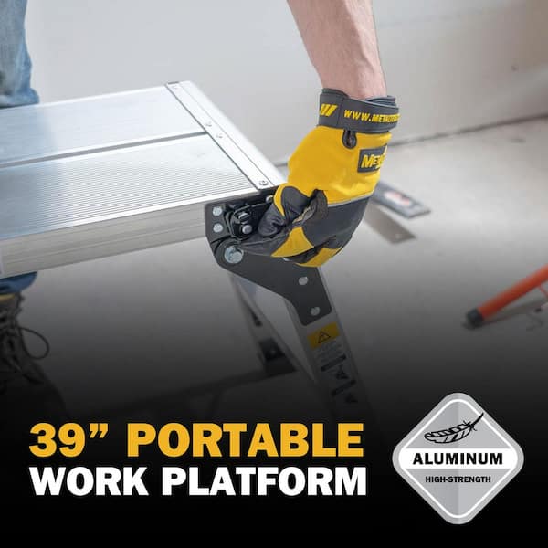 MetalTech Jobsite Series 39-in. Portable Work Platform, Aluminum