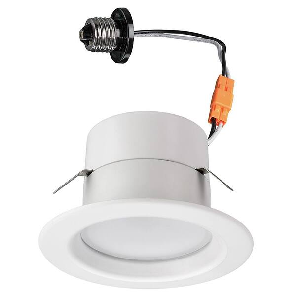 Commercial Electric Bluetooth 4 in. Selectable CCT Integrated LED Recessed Trim Downlight with 21 Color Changes 625 Lumens Dimmable