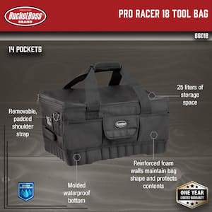 Pro Racer 18. in Tool Bag All Terrain Bottom with 14 Pockets