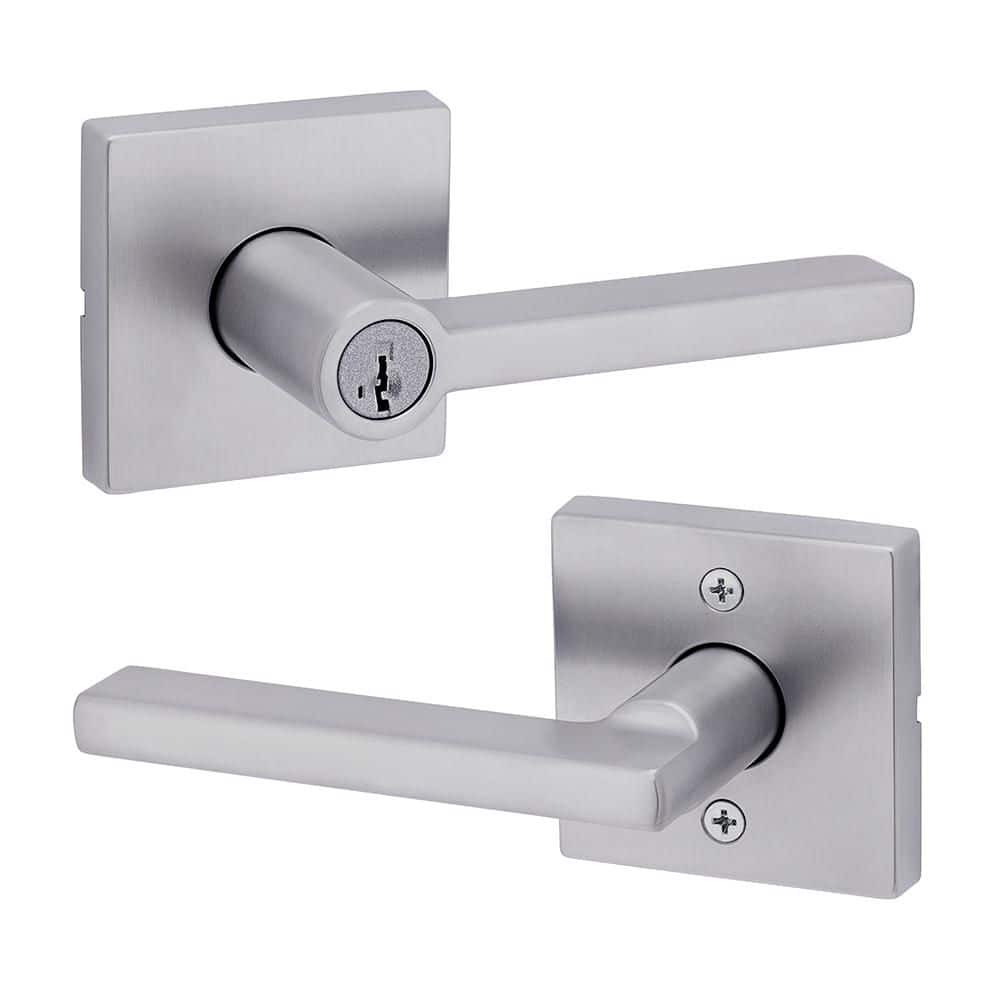 Halifax Satin Chrome Keyed Storeroom Square Door Handle UL Rated Featuring SmartKey Security price history on PriceWatchPro