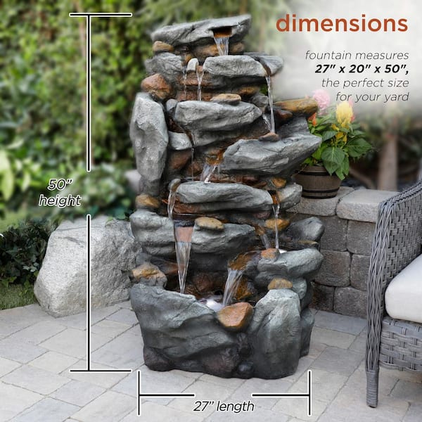 【ファッション通販】の商品をすべて Corporation Alpine 50 Waterfall Rock 8-Tier Outdoor Tall in. トランプ