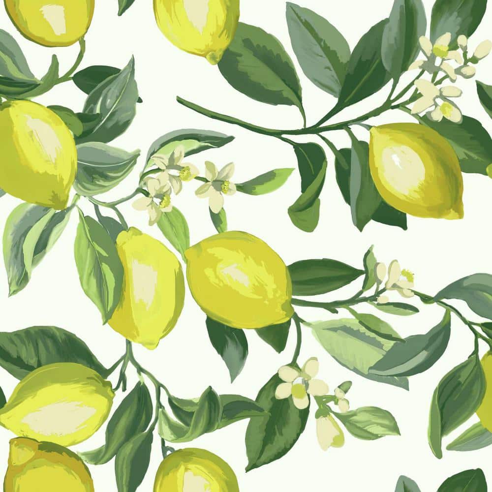 Laural Home Lovely Lemons 20 x 30 Kitchen Mat Yellow