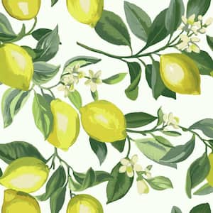 Yellow Lemon Zest Peel and Stick Wallpaper (Covers 28.18 sq. ft.)