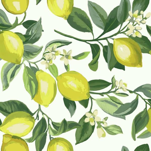 RoomMates Yellow Lemon Zest Peel and Stick Wallpaper (Covers 28.18 sq. ft.)