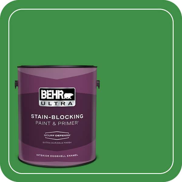 BEHR ULTRA 1 gal. #440B-7 Par Four Green Extra Durable Eggshell Enamel Interior Paint & Primer