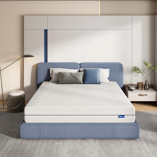 Avenco Comfortable Queen Medium 8 in. Gel Memory Foam Mattress, Double-sided Available