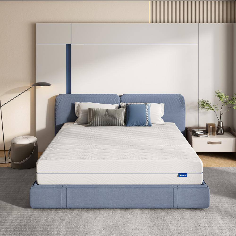 Avenco Comfortable Queen Medium 8 in. Gel Memory Foam Mattress, Double