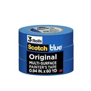 ScotchBlue 0.94 in. x 60 yds. Original Multi-Surface Painter's Tape (3-Pack) (Case of 8)