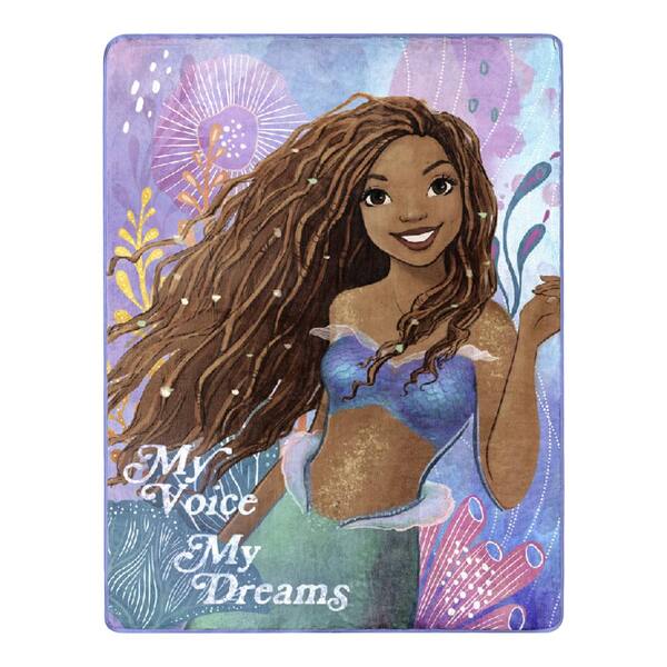 THE NORTHWEST GROUP Disney Little Mermaid Dreams Silk Touch Multi-Color Throw Blanket