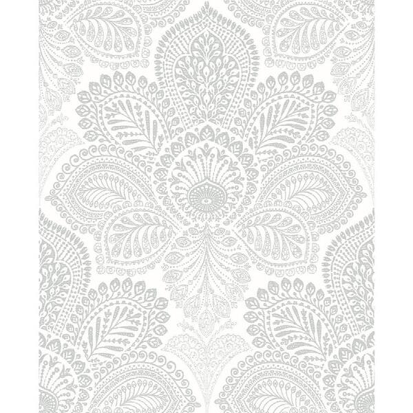 A-Street Prints Triumph Off-White Medallion Paper Strippable Roll (Covers 56.4 sq. ft.)