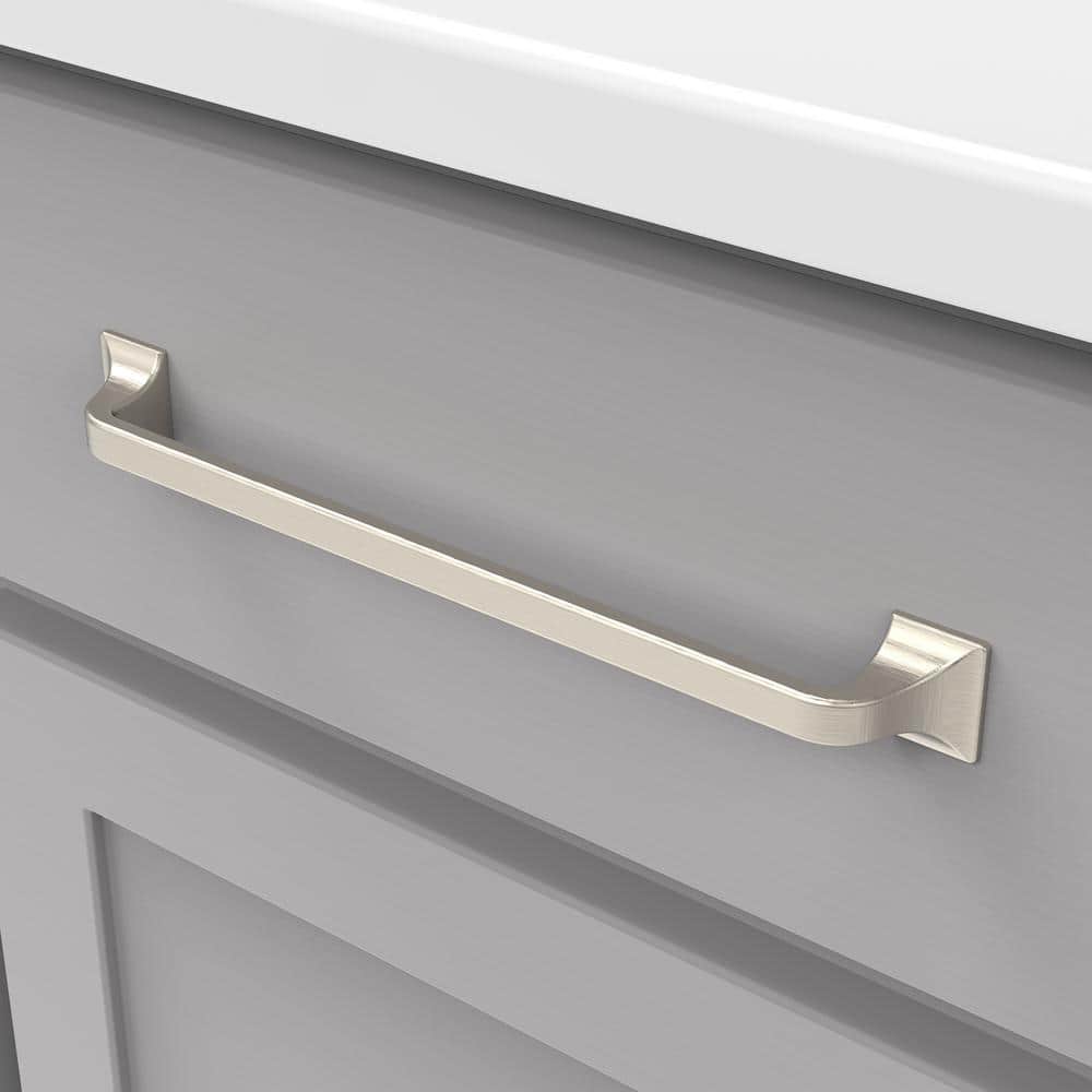 Satin Nickel 10-Inch Modern Farmhouse Cabinet Handles