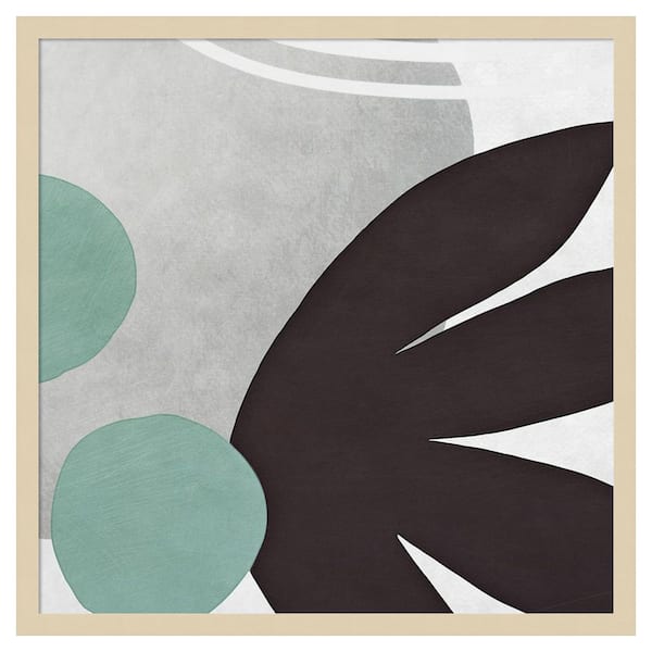 Amanti Art Shapes n Lines Abstract IV by Ashley Aldridge 1 Piece Framed Giclee Abstract Art Print 25 in. x 25 in.