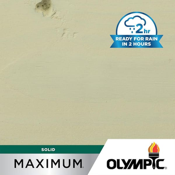 Olympic Maximum 1 gal. SC-1051 Mystic White Solid Color Exterior Stain and Sealer in One