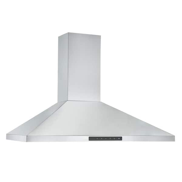 Ancona WPNL636 36 in. Convertible Wall Mounted Range Hood in Stainless  Steel with Night Light Feature AN-1506 - The Home Depot