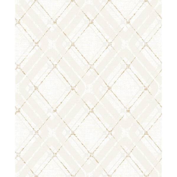 Advantage Hadley Beige Argyle Multi-Color Wallpaper Sample
