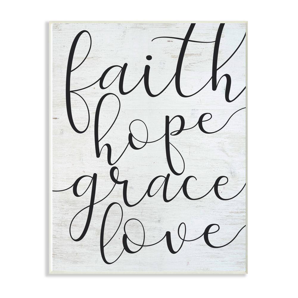 The Stupell Home Decor Collection Faith Inspirational Wall Plaque 