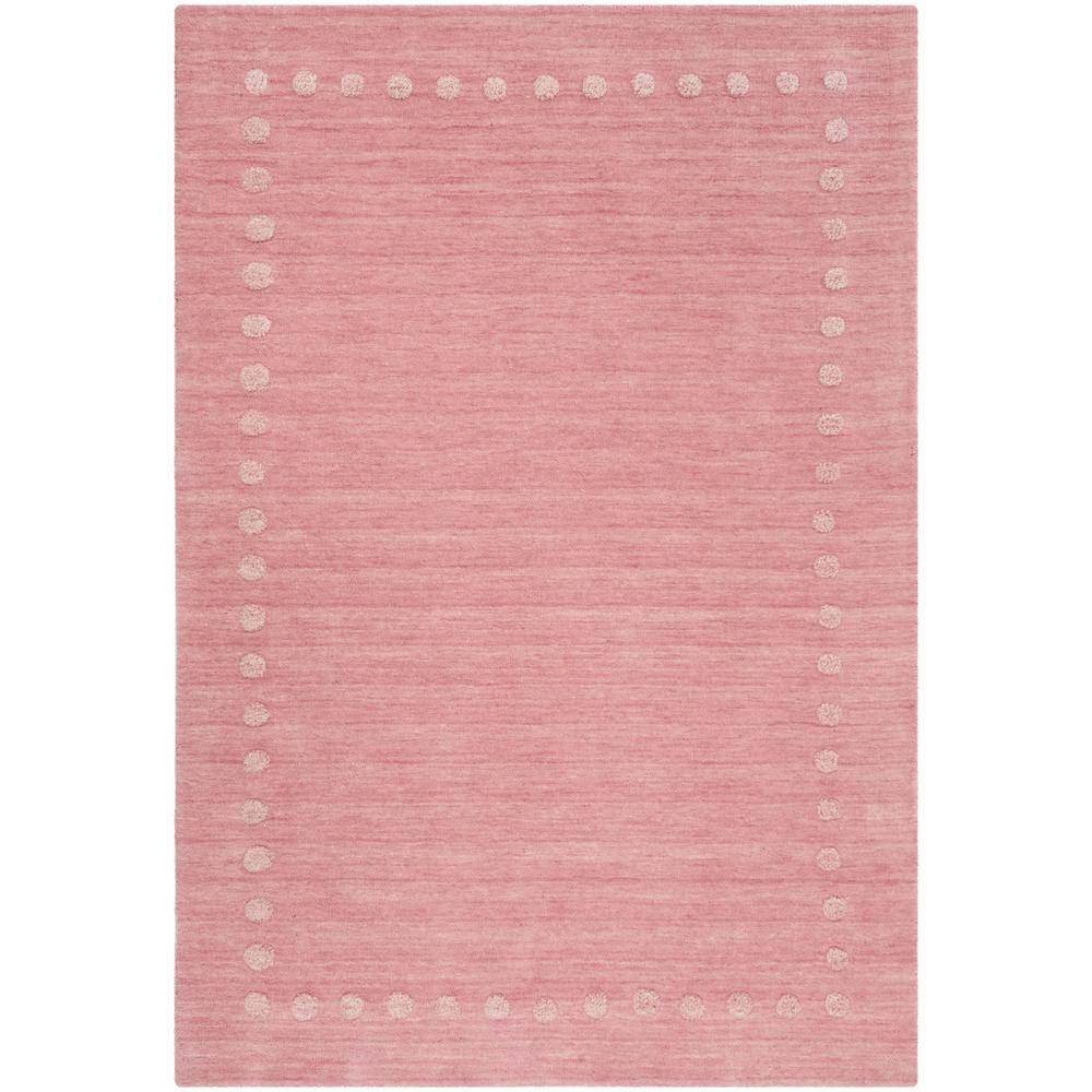 SAFAVIEH Kids Pink 4 ft. x 6 ft. Polka Dot Area Rug SFK802U4 The