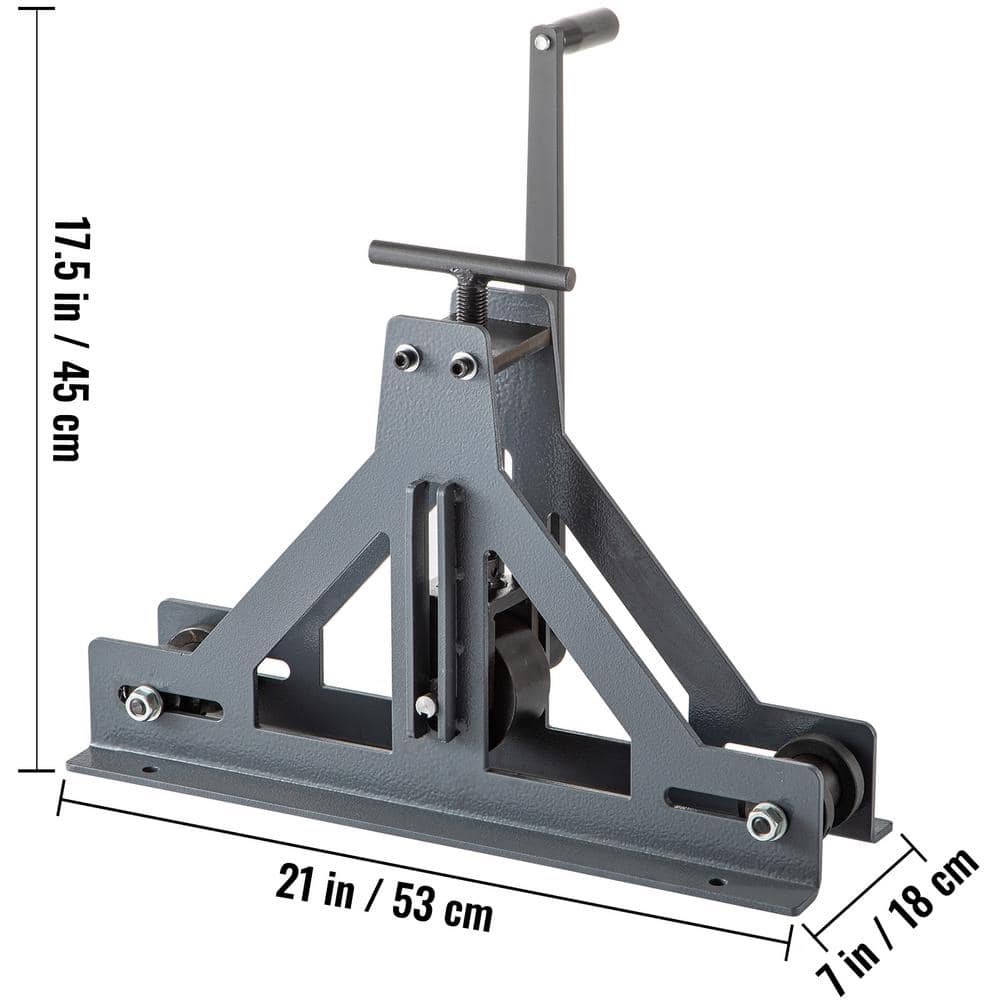 Manual Steel and Aluminum Square Tube Bender with Adjustable Roller