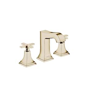 Metropol Classic 8 in. Widespread Double Handle Bathroom Faucet in Polished Nickel